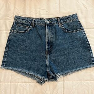 Denim High Waist  Shorts